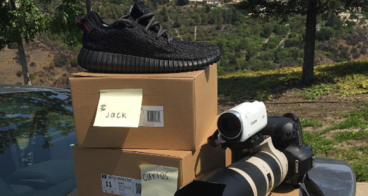 Kanye West & Kim Kardashian Gave Free adidas Yeezy Boosts to the Paparazzi