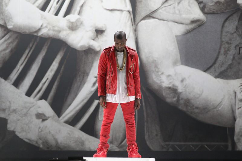 Kanye West in the Louis Vuitton Don "Red"