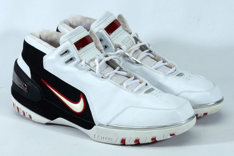 A Signed Pair of LeBron James' Rookie 