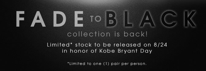 Nike Kobe "Fade to Black" Pack