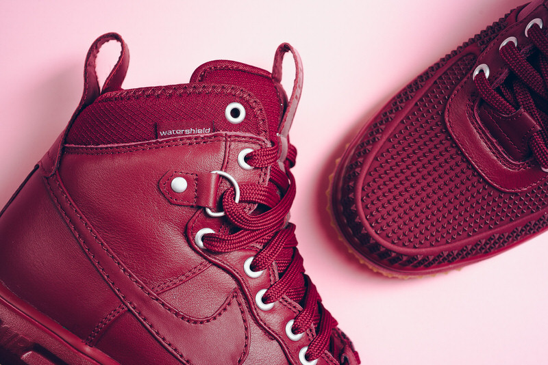 nike lunar force 1 duckboot team red wine price