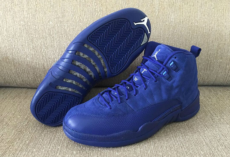 jordan 12 suede blue