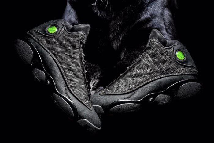 Another Look At The Air Jordan 13 Black Cat •