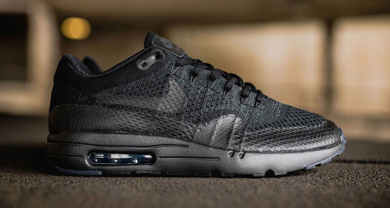 nike air max 1 ultra flyknit triple black