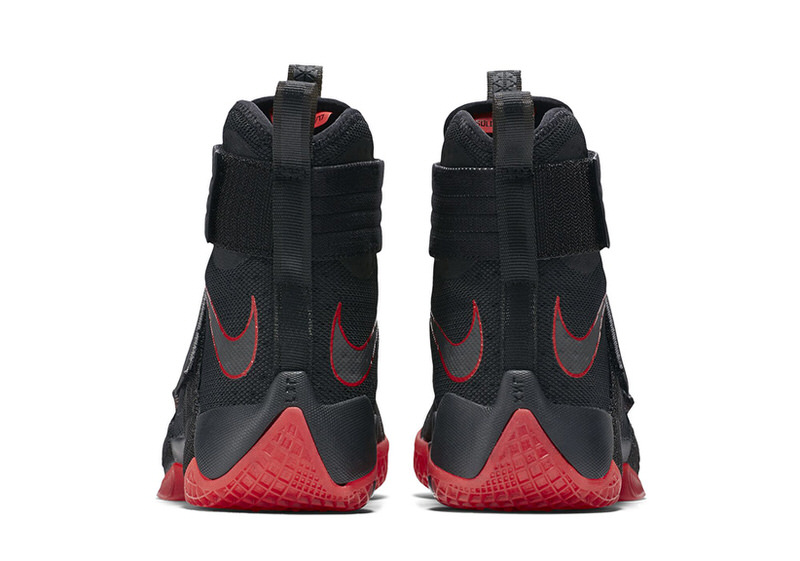 lebron soldier 10 black and red