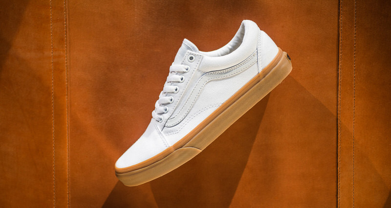 white and gum vans