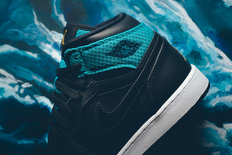 Air Jordan 1 GG Black/Rio Teal