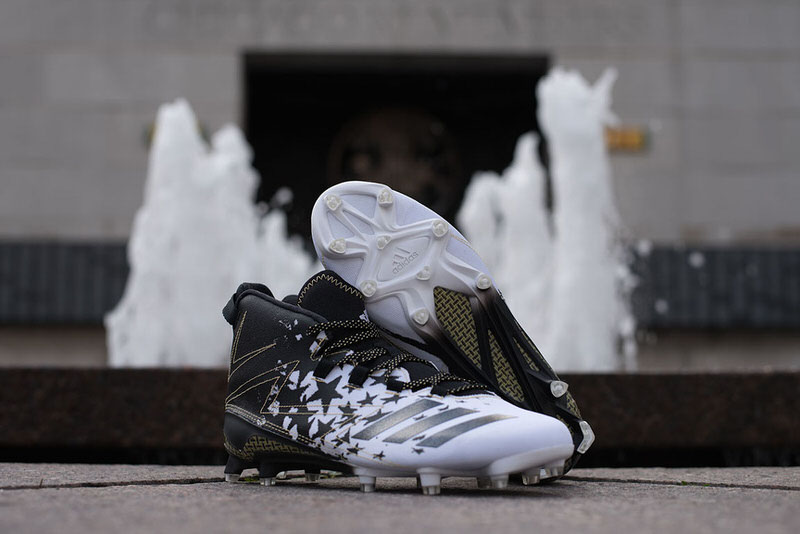 Patriotic football cleats sales