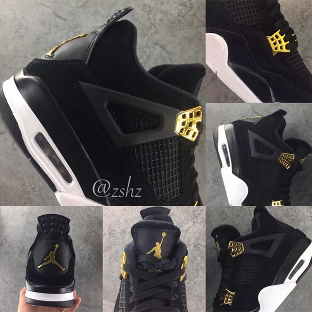 Air Jordan 4 Black/Gold