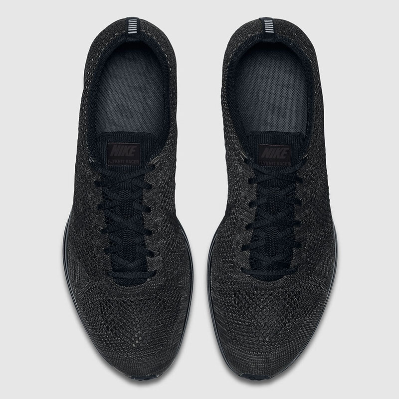 nike air max flyknit racer triple black