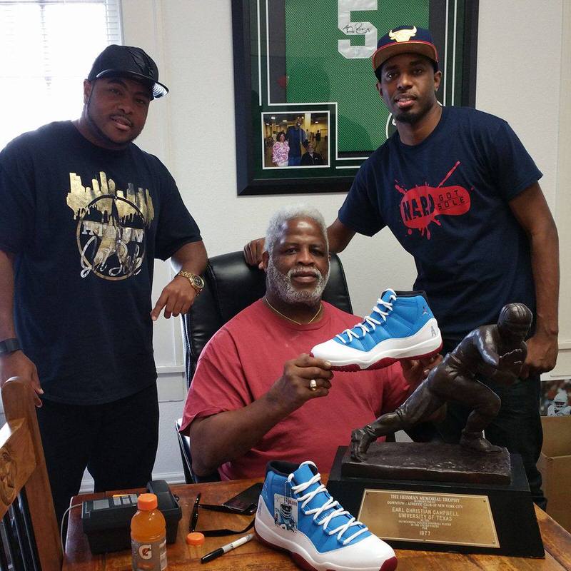 Nard Got Sole & Krispy Soles Gave Earl Campbell His Own Air Jordan 11 Custom