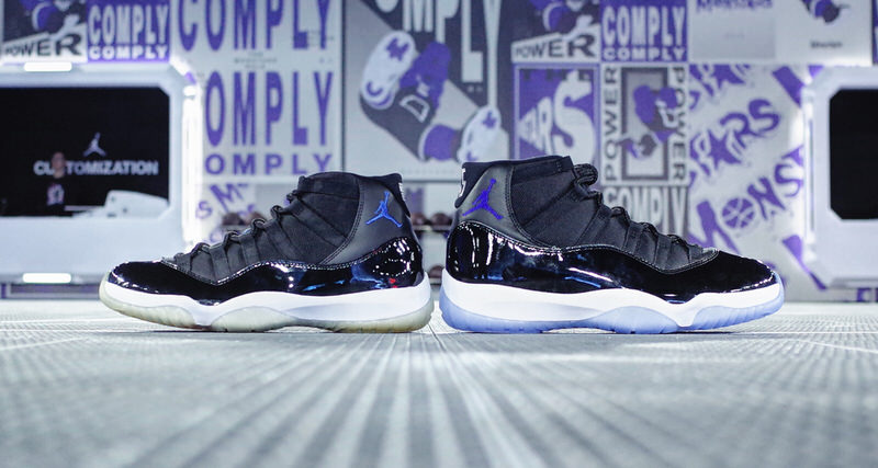 Air Jordan 11 "Space Jam" 2009 vs. 2016 Comparison