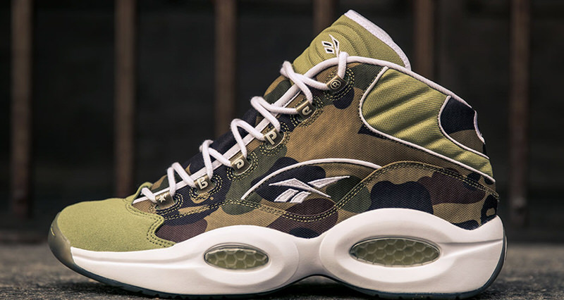 BAPE x mita sneakers x Reebok Question "1st Camo"