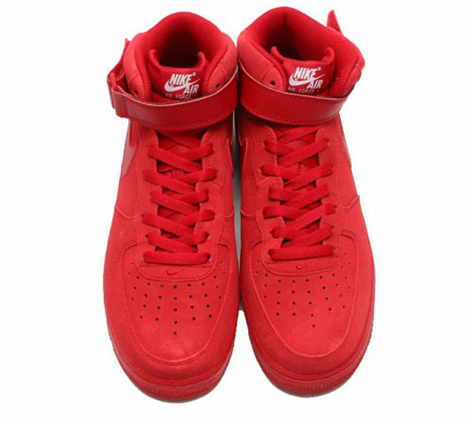 all red air force ones mid