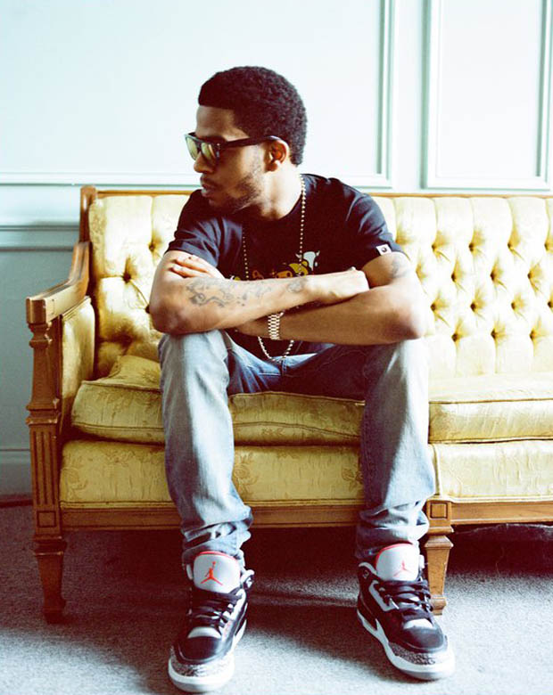 Kid Cudi in the Air Jordan 3 Black/Cement