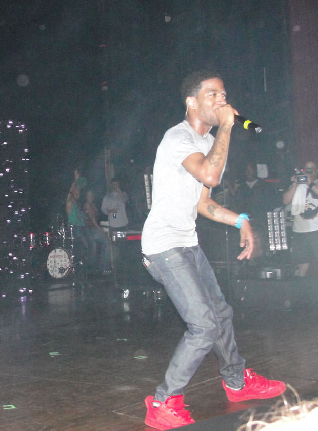 Kid Cudi in the Louis Vuitton Don Red/Red