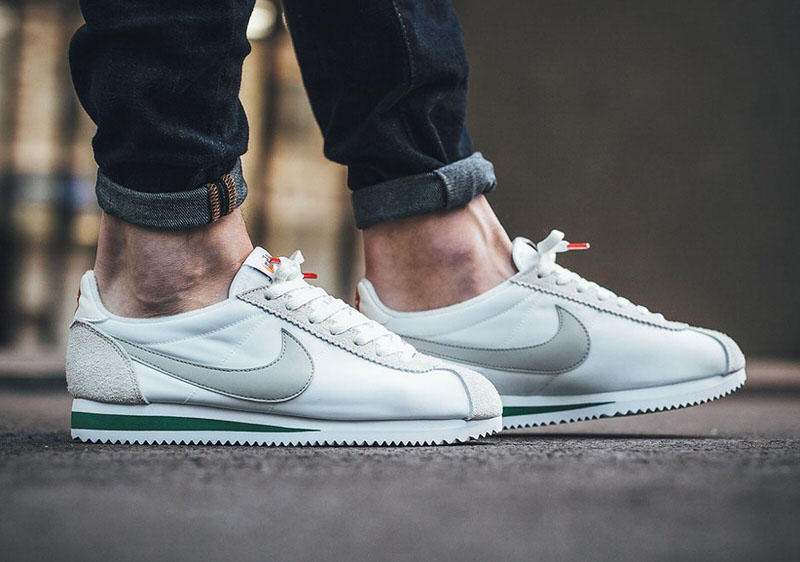 grey nylon nike cortez