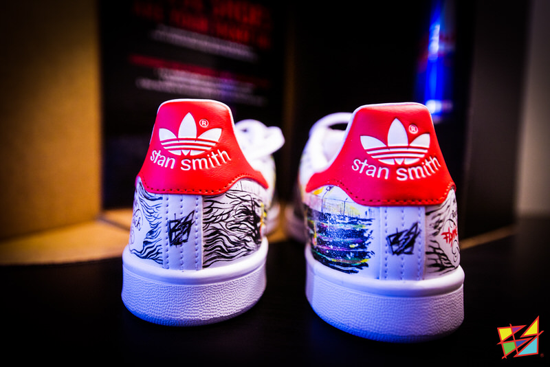 adidas Stan Smith "Flying Bach" Custom by Bomster-Jabs Studio
