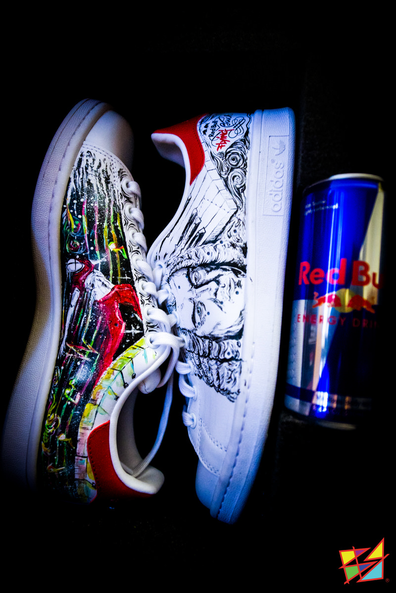 adidas Stan Smith "Flying Bach" Custom by Bomster-Jabs Studio