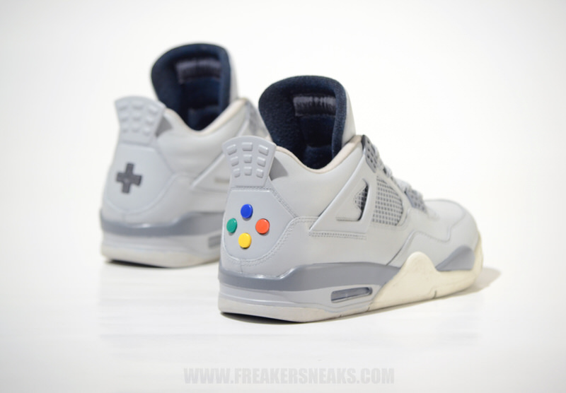 Air Jordan 4 Super Nintendo Custom by Freaker Sneaks Nice Kicks