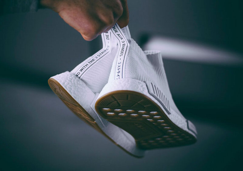 nmd white gum city sock