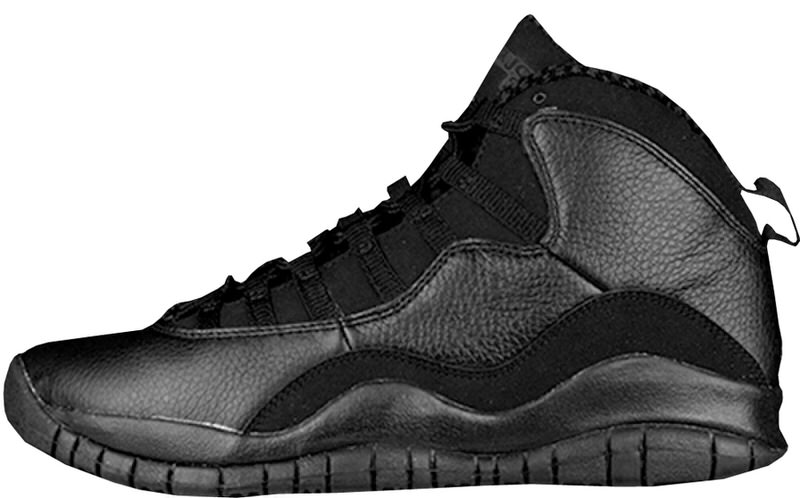 Jordan 10 triple black on sale