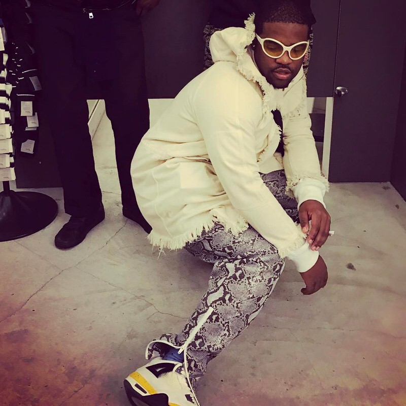 A$AP Ferg in the Air Jordan 4 "Lightning"