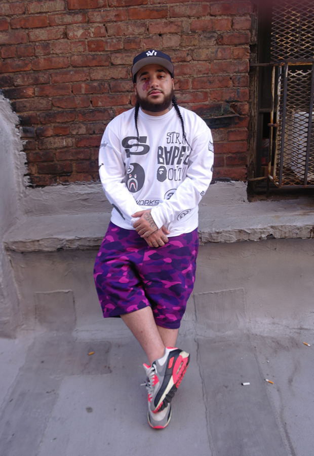 A$AP Yams in his favorited Nike Air Max 90 "Infrared"
