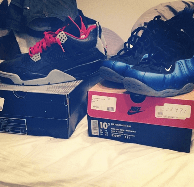 A$AP Yams' "Laser" Air Jordan 4s and OG Nike Air Foamposite Ones from RIF