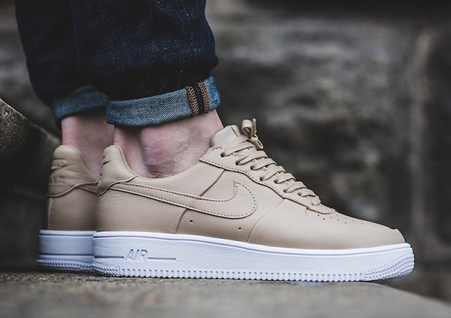 nike air force beige leather