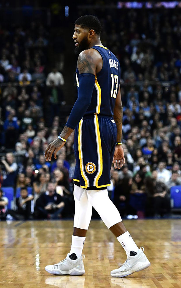 Paul George Dons Nike Pg1 In London Nice Kicks 