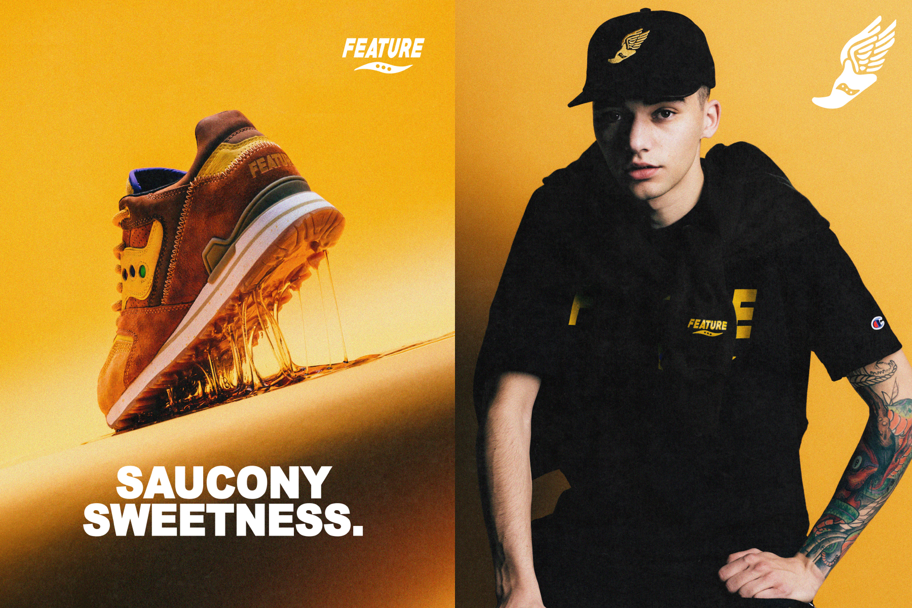 Feature x Saucony Courageous "Belgian Waffle"