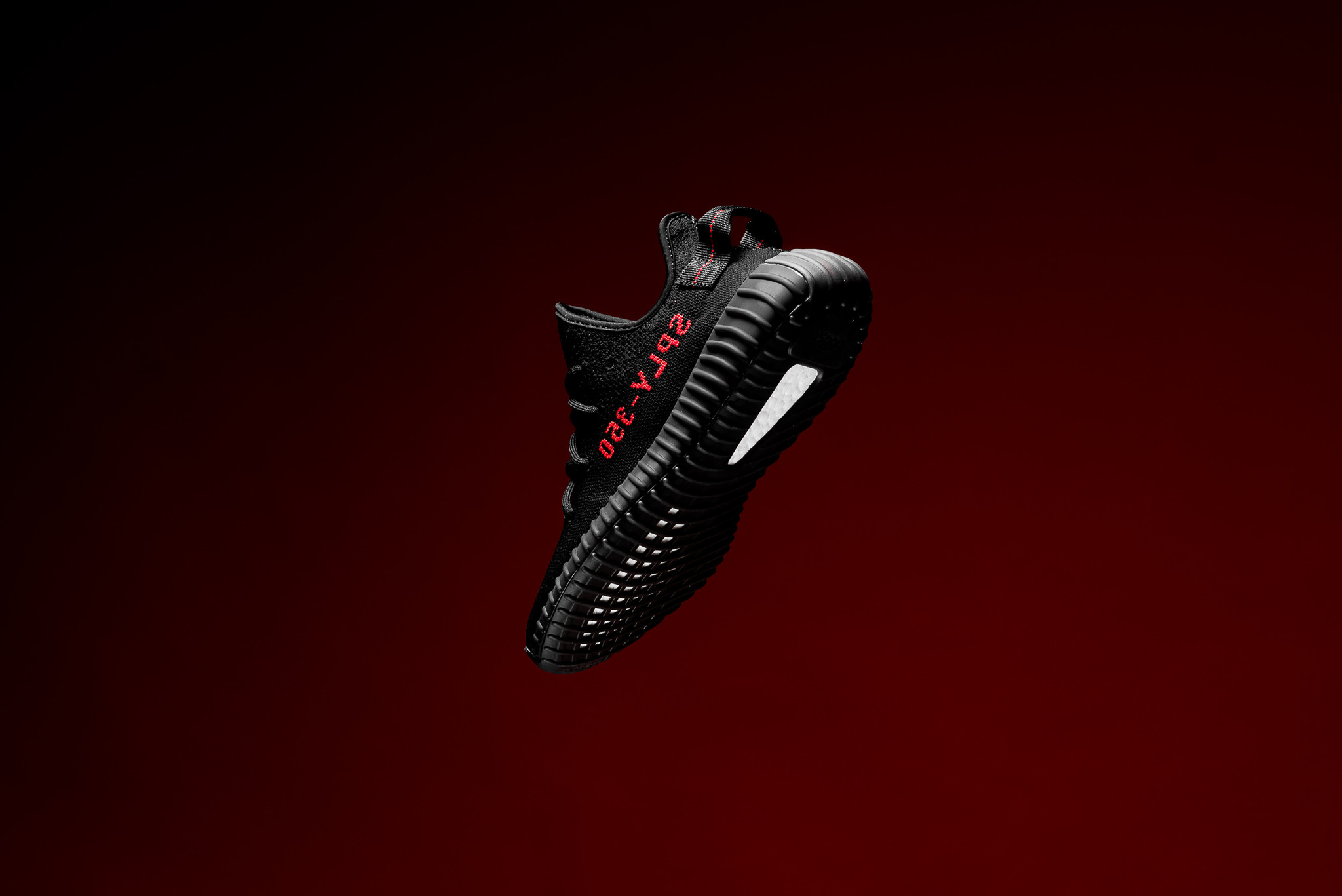 Yeezy 350 v2 black red release date clearance