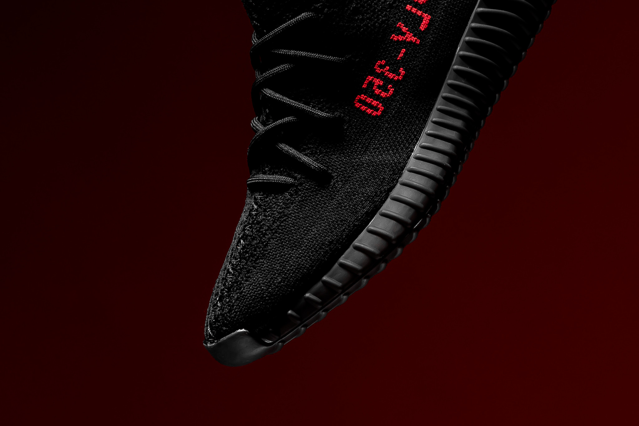 Yeezy 350 on sale black red price