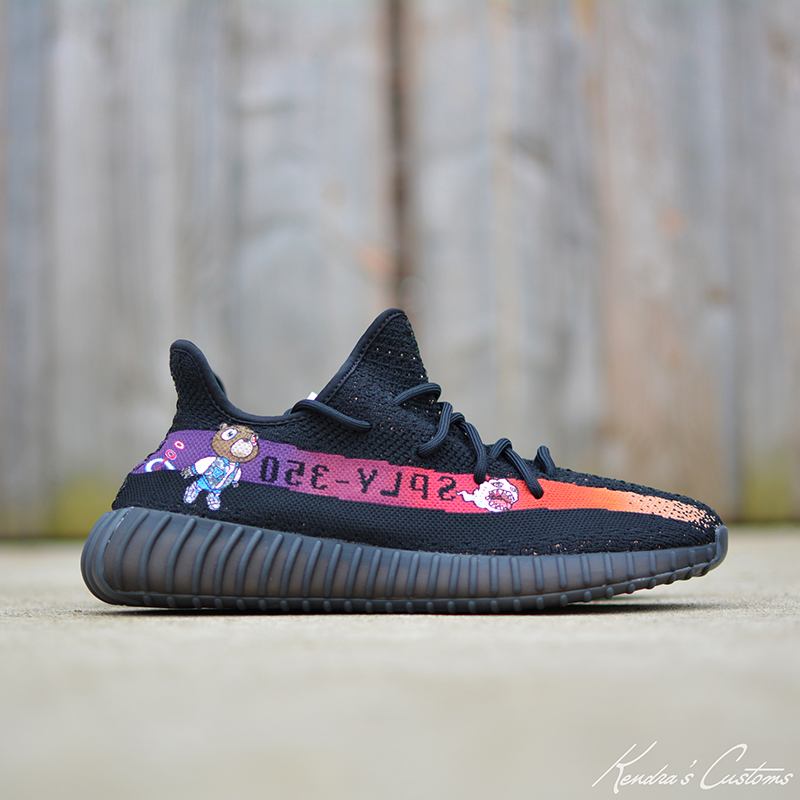 adidas Yeezy Boost 350 V2 Graduation Custom by Kendra's Customs