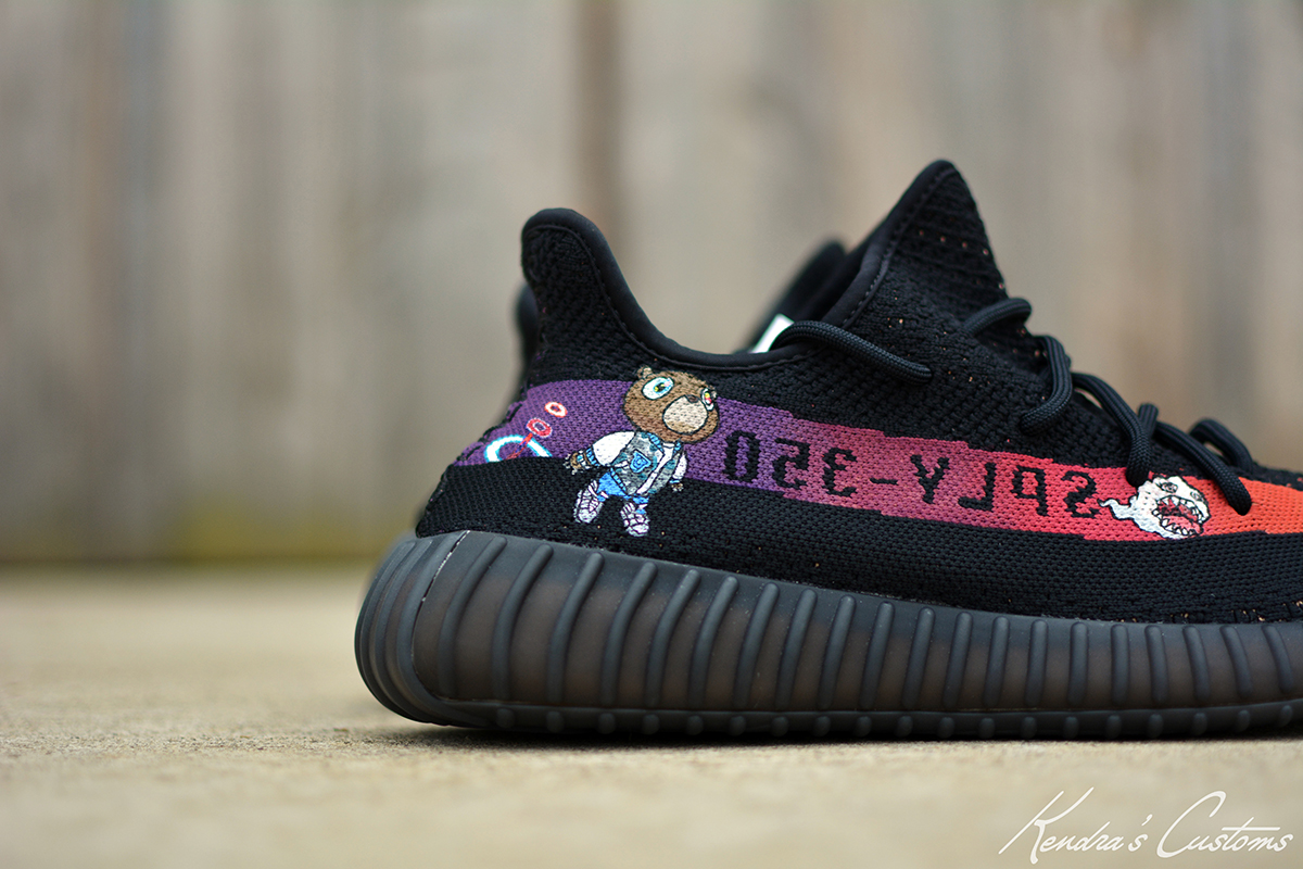 adidas Yeezy Boost 350 V2 Graduation Custom by Kendra's Customs