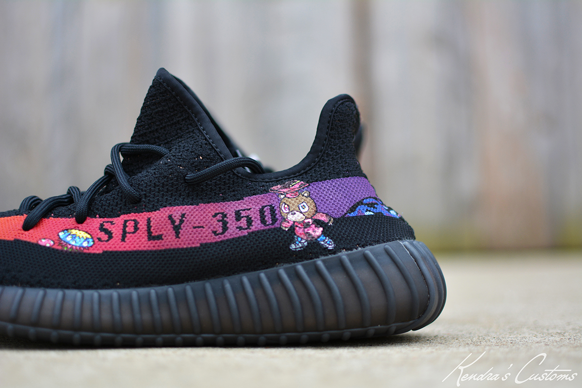 Custom Painted Adidas Yeezy's LV Ombre