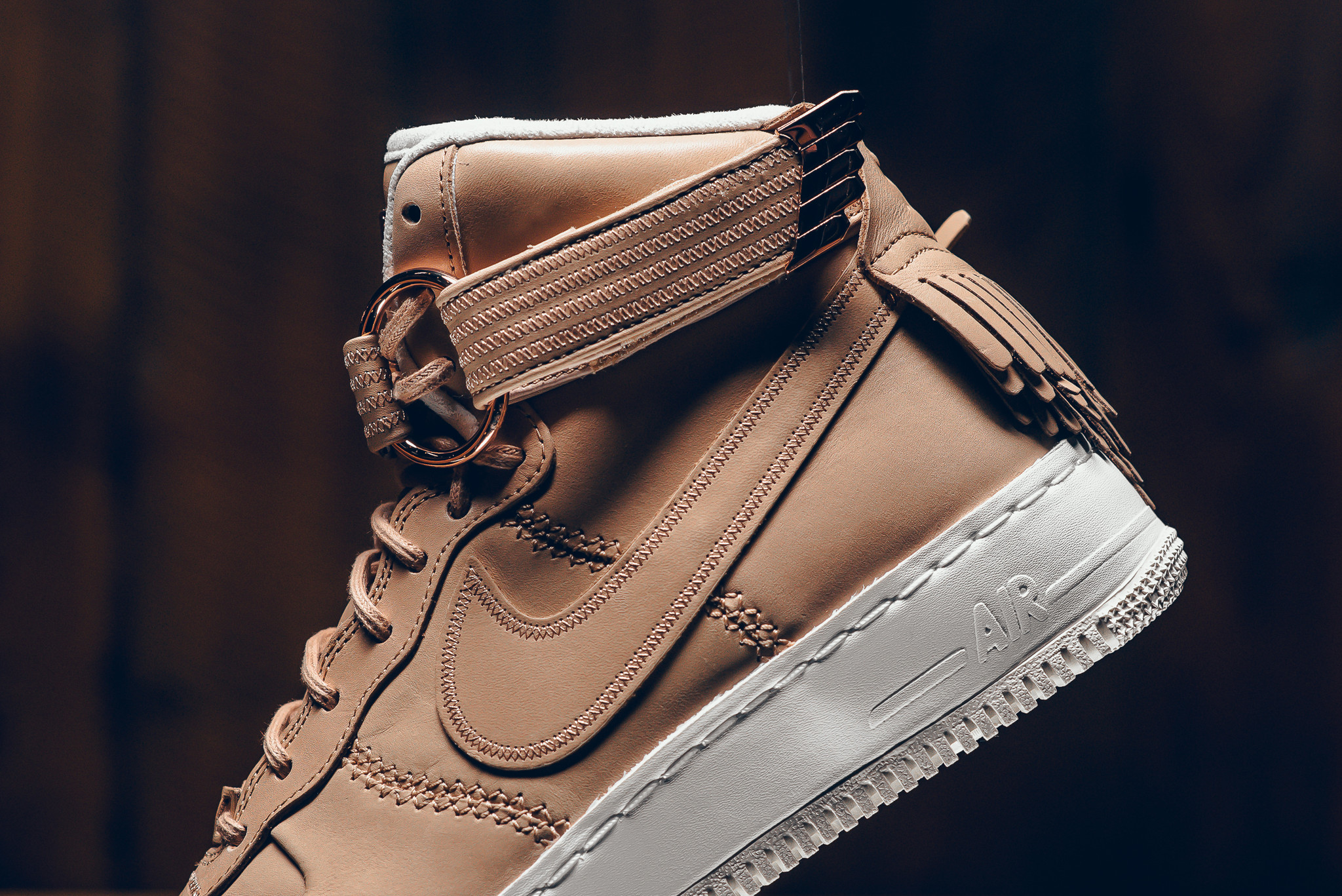 tan air force 1 high tops
