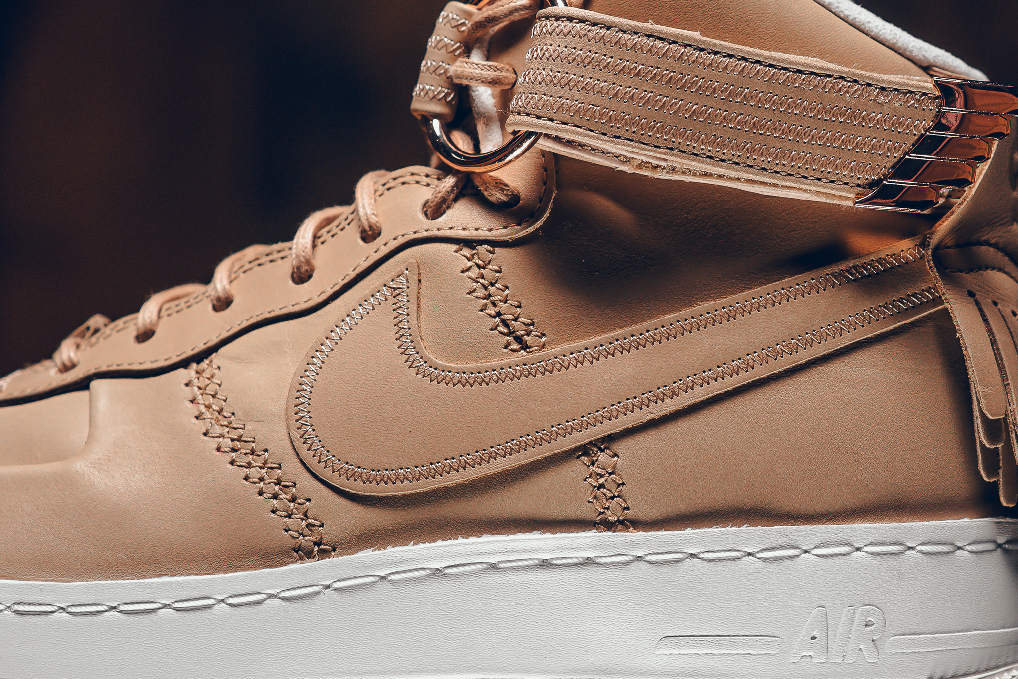tan air force 1 high tops