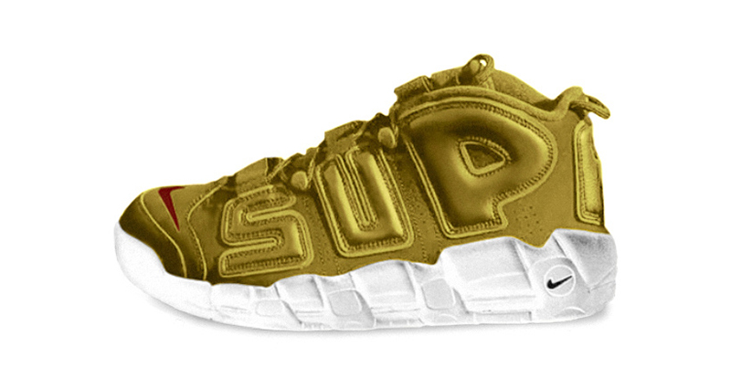 Supreme x Nike Air More Uptempo "Gold"