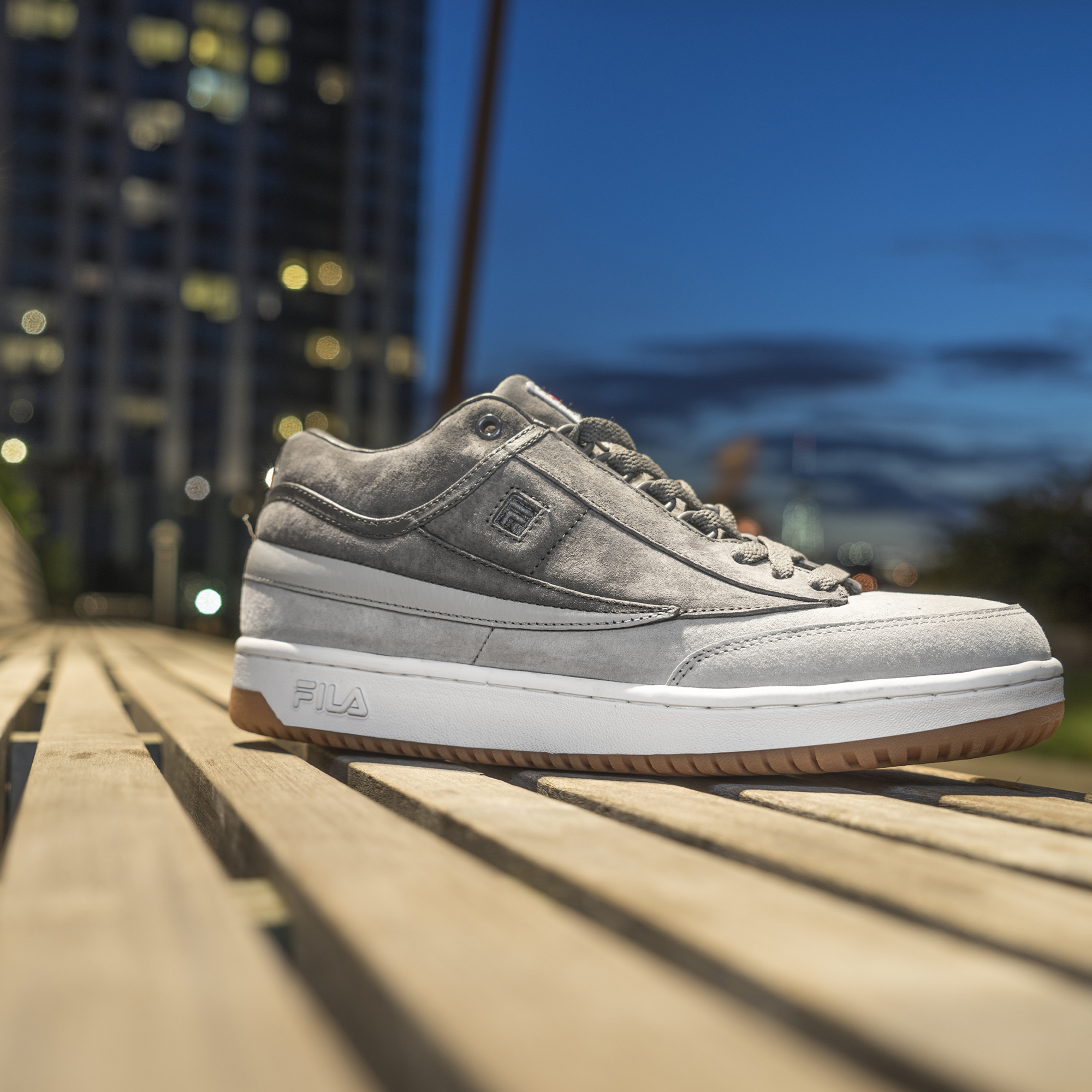 FILA T-1 Mid "Concrete Gum"