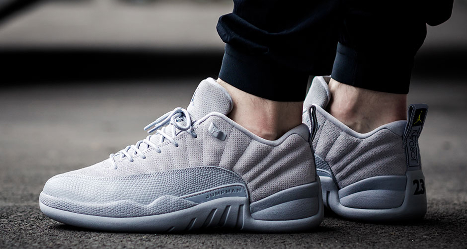 jordan retro 12 grey suede