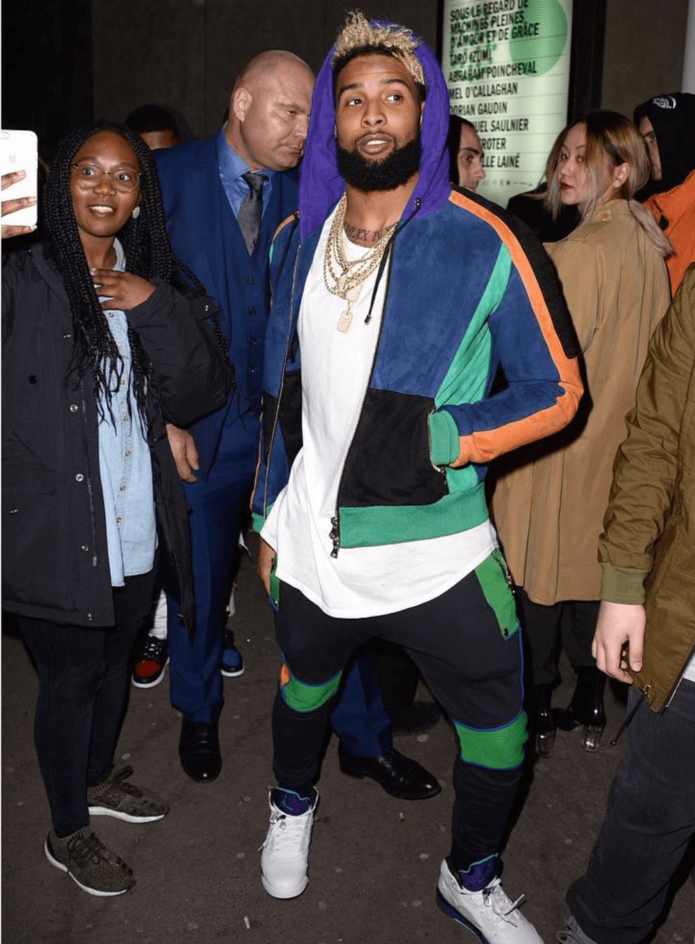 Odell Beckham Jr. in the Air Jordan 5 "Grape"