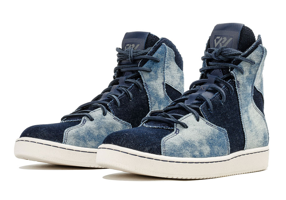 Jordan Westbrook 0.2 Gets Bleached Denim Treatment Nice Kicks