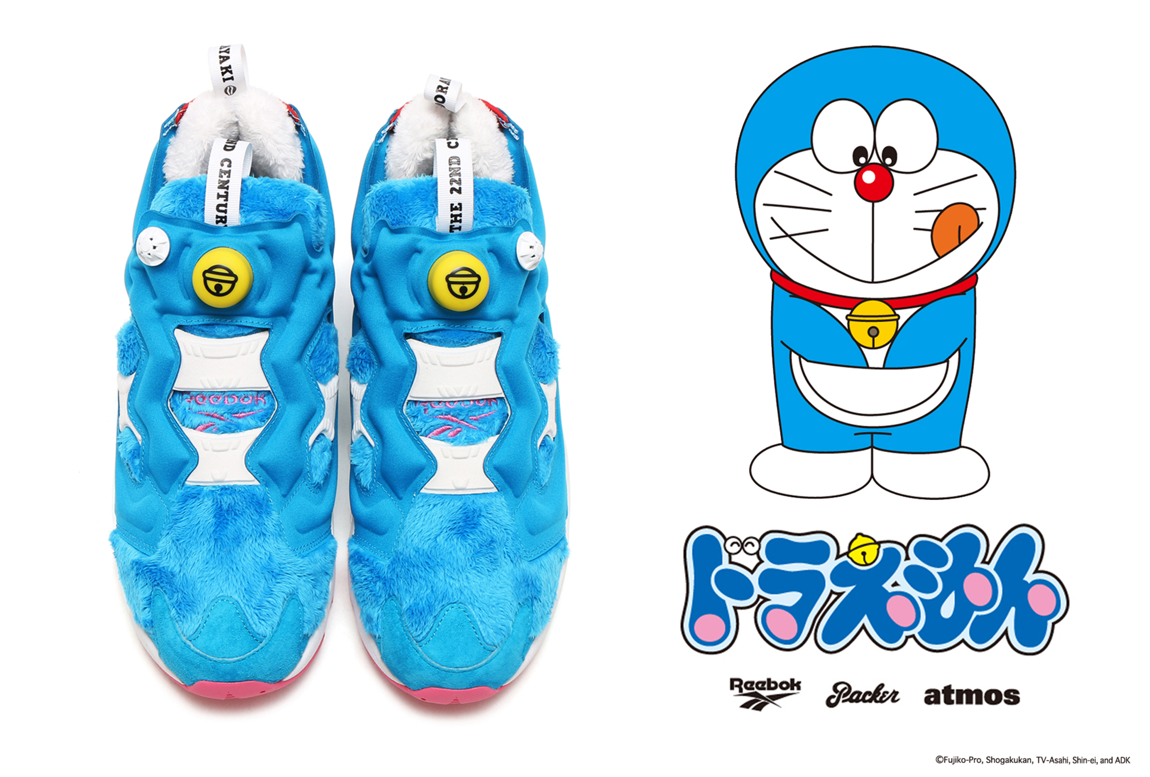 Packer x atmos x Reebok Insta Pump Fury "DORAEMON"