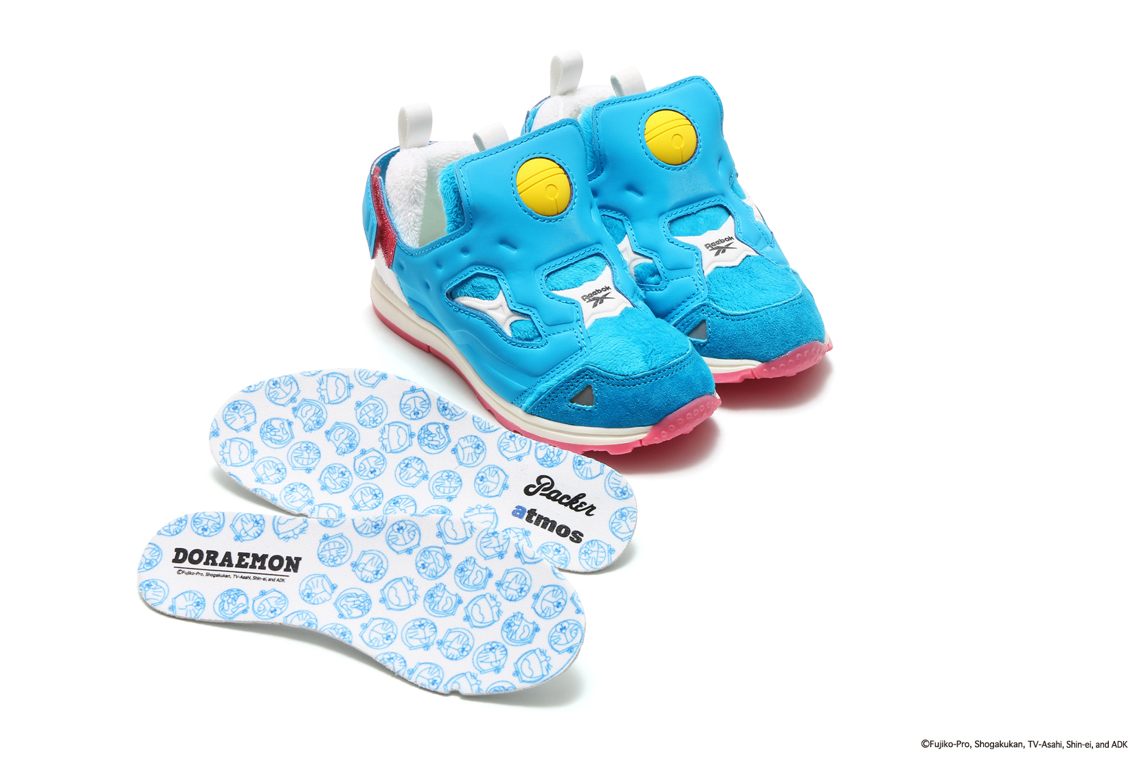 Packer x atmos x Reebok Insta Pump Fury "DORAEMON"