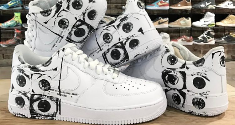 Supreme x COMME des GARCONS SHIRT Nike Force 1 Low // Another Look | Nice Kicks