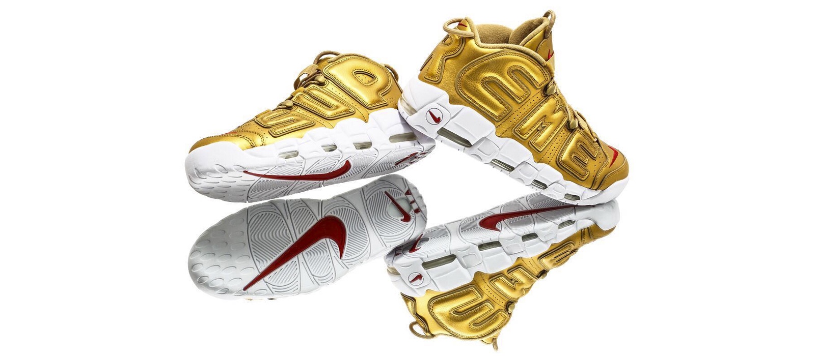 Best Look Yet at the Supreme x Nike Air More Uptempo Gold