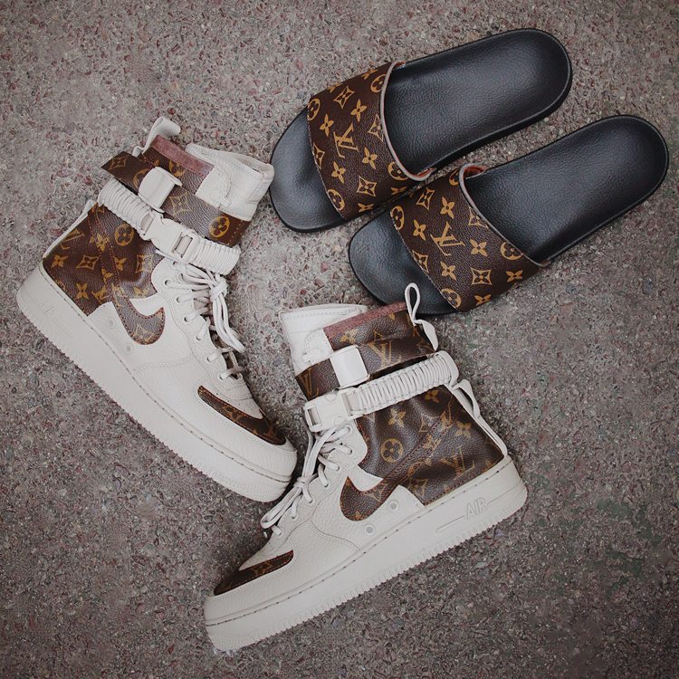 Brown LV Air Force 1 – Craze Customs