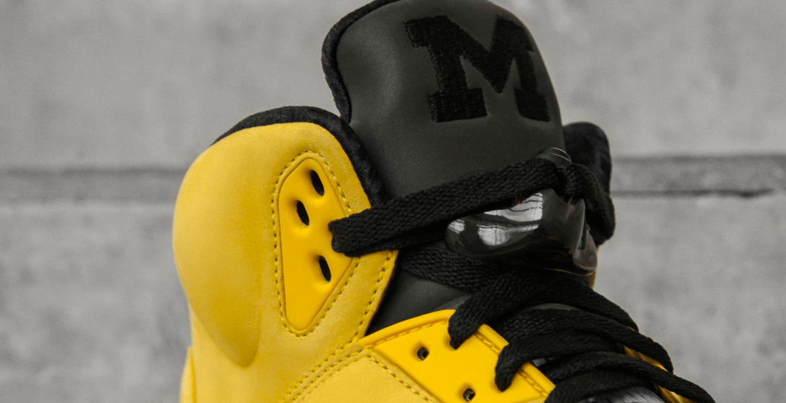 air jordan 5 michigan pe